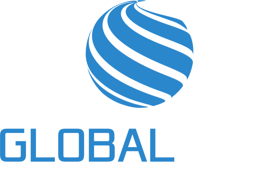 Refreshed GlobalTech Solutions globe mark